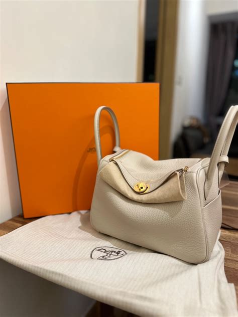 hermes lindy 26價錢香港|Hermes Lindy 26 (Beton), 名牌, 手袋及 .